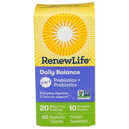 RenewLife Re Daily Balance PRE/PRO BIOTIC, 60 Capsules
