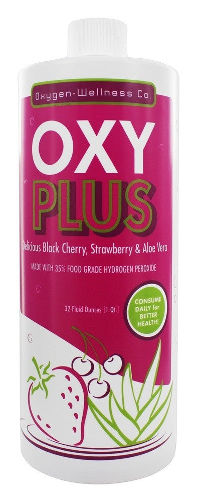 O-W & Company OXY PLUS Hydrogen Peroxide 35% Food Grade Liquid Black Cherry Strawberry
