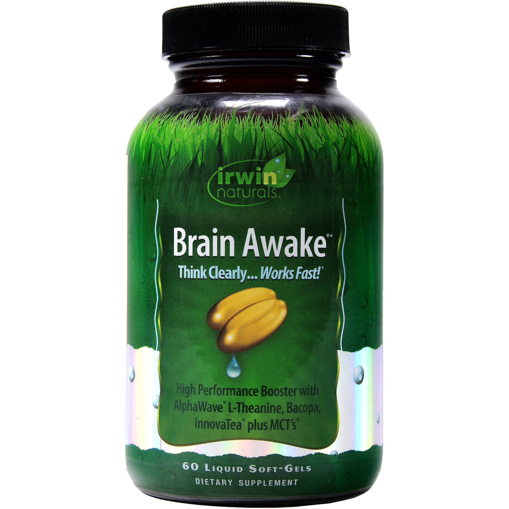 Irwin Naturals Brain Awake Enhanced Mental Performance- 60 Liquid Soft ...