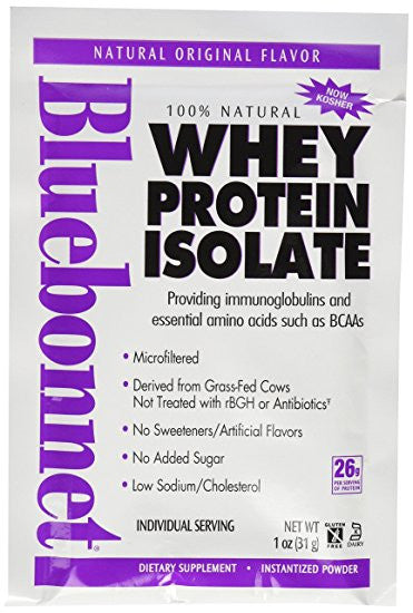 Bluebonnet Whey Protein Isolate Original 8 Packet