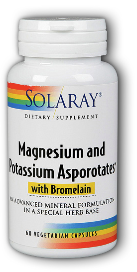 Solaray Magnesium And Potassium Asporotate 60 Caps