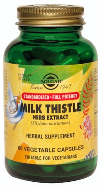 Solgar Standardized Full Potency Milk Thistle Herb Extract, 150