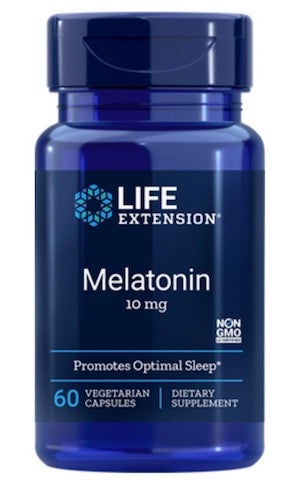 Life Extension Melatonin, 10 Mg, 60 Vegetarian Capsules