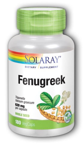 Solaray Fenugreek Seeds -- 620 Mg - 180 Capsules