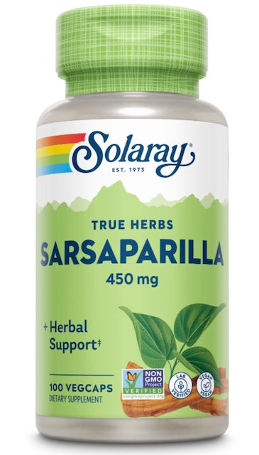 Solaray Sarsaparilla Root 450 Mg, 100 VegCaps
