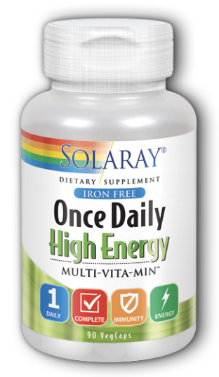 Solaray Once Daily High Energy Multivitamin Iron Free