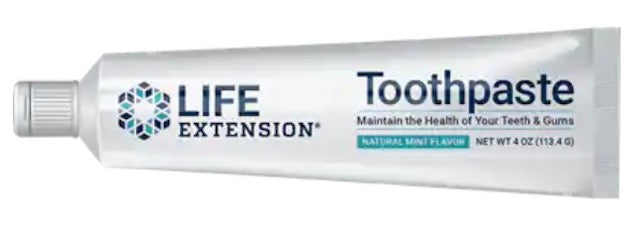 Life Extension Toothpaste, Natural Mint Flavor, 4 Oz (113.4 G)