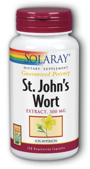 Solaray St. John's Wort -- 300 Mg - 120 Vegetarian Capsules