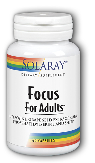 Solaray Dietary Supplements Focus For Adults Capsule 60ct