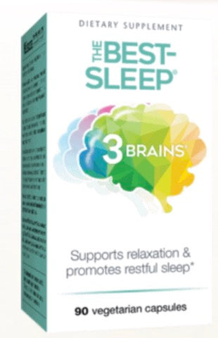 Natural Factors 3 Brain Best Sleep, 90 Vegetarian Capsules