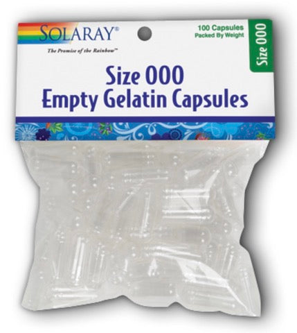 Solaray Empty Gelatin Capsules 000
