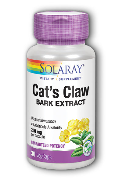 Solaray Cat's Claw Extract 200 Mg - 30 Capsules