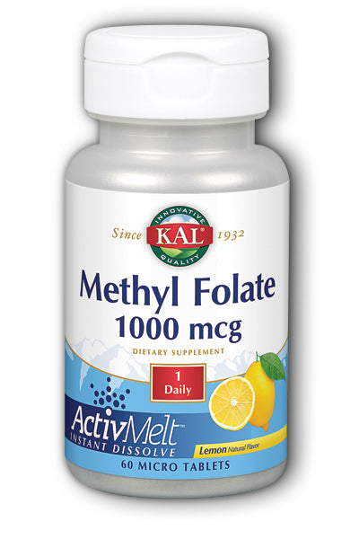 KAL Methyl Folate 1000 Mcg ActivMelt Lemon