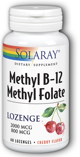 Solaray B-12 + Methyl Folate Lozenges