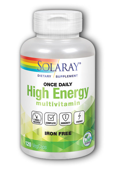 Solaray Once Daily High Energy Multivitamin Timed Release Iron Free