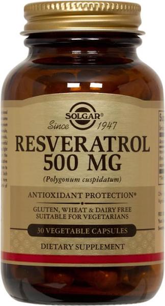 Solgar Resveratrol 500 Mg, 30 Vegetable Capsules