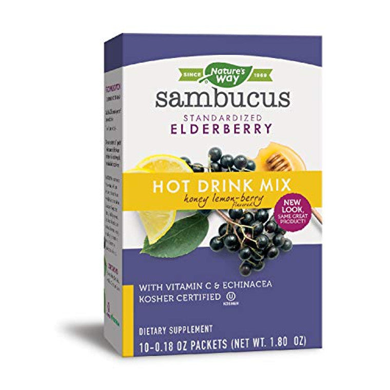 Nature's Way Sambucus Soothing Hot Drink Mix, Elderberry