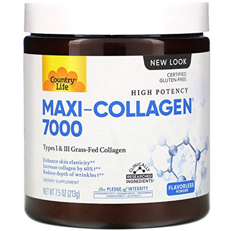 Country Life Powder Maxi Collagen, 7.5 Oz