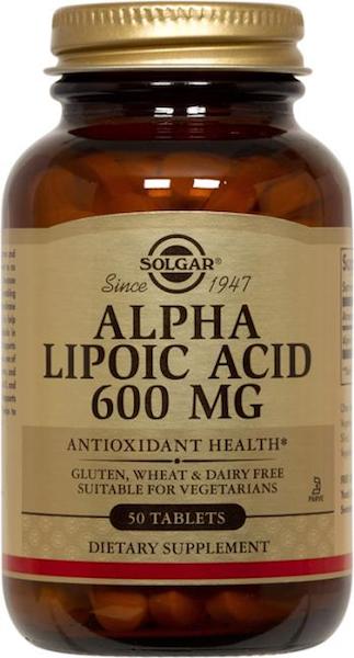 Solgar Alpha Lipoic Acid 600 Mg, 50 Tablets