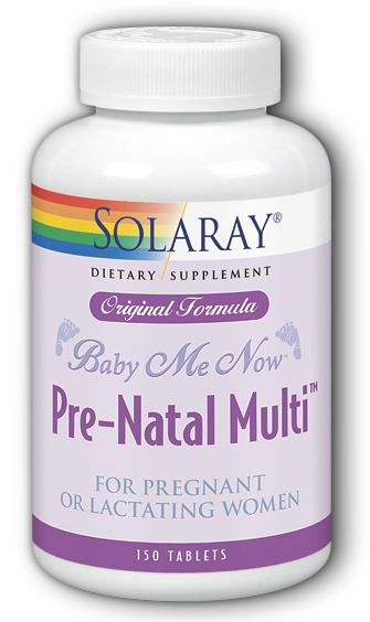 Solaray Baby Me Now Prenatal Multi 150 Tablets