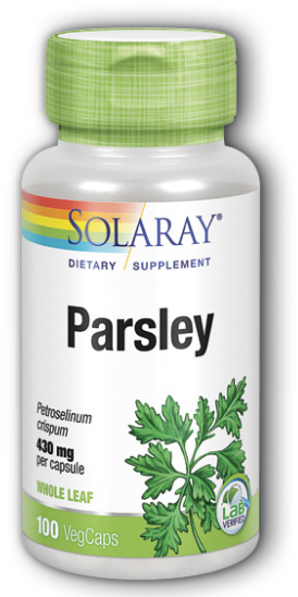 Solaray Parsley -- 430 Mg - 100 Capsules