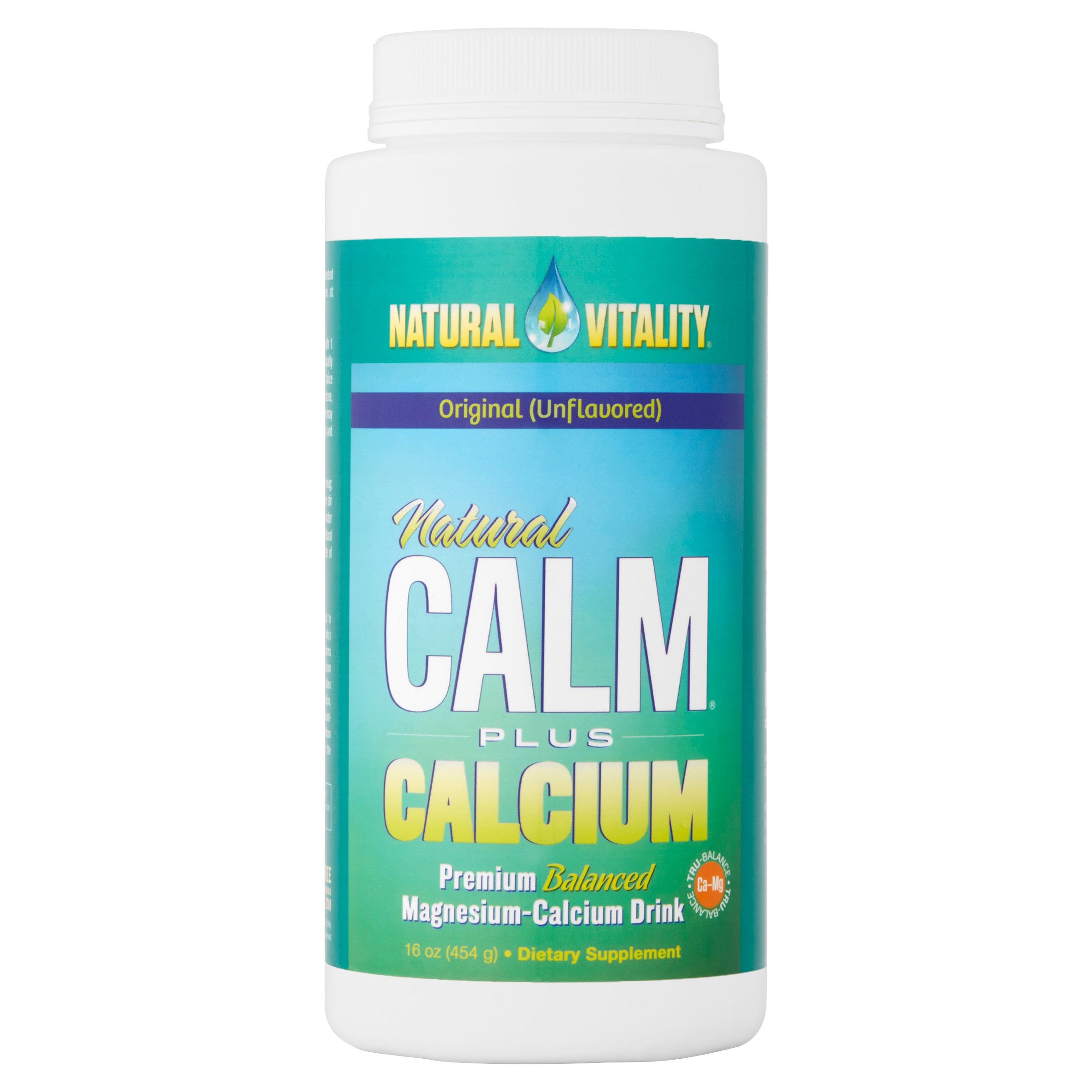Natural Vitality Mineral Supplements Calm Plus Calcium Original Powder - Unflavored 16 Oz