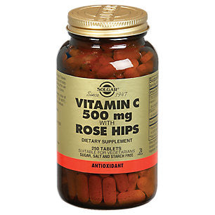 Solgar Vitamin C 500 Mg With Rose Hips, 250 Tablets - Antioxidant
