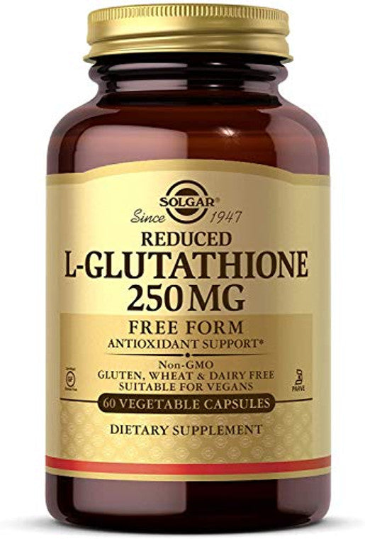 Solgar Reduced L-Glutathione, 250 Mg, 60 Vegetable Capsules