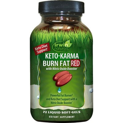 Irwin Naturals Weight Loss Supplements Keto-Karma Burn Fat Red Softgels 72ct