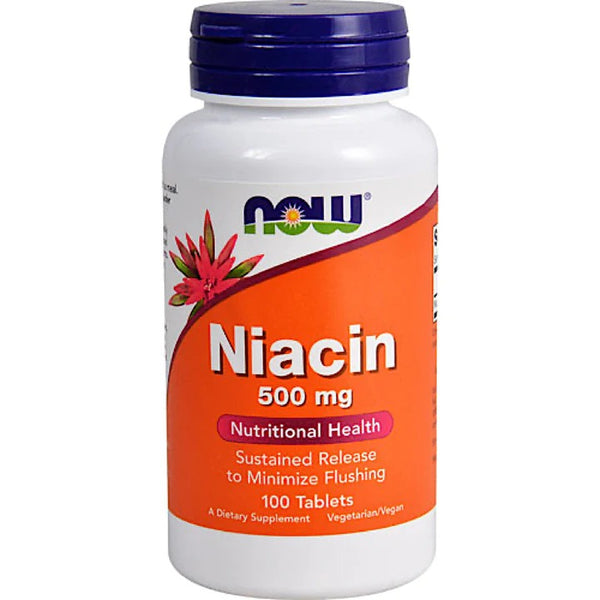 Now Foods Niacin 500 Mg 100 Tablets ~ Sustained Release