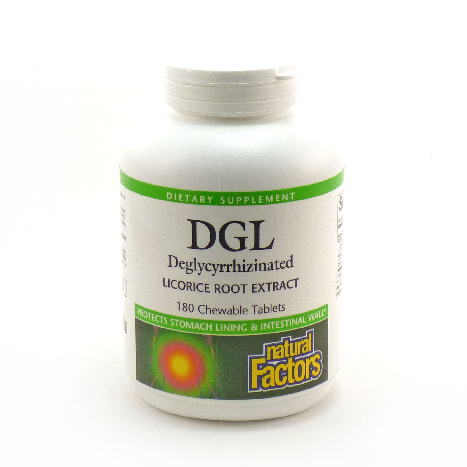 Dgl Tea Natural Factors DGL Deglycyrrhizinated Licorice Root Extract -- 180 Ch ...