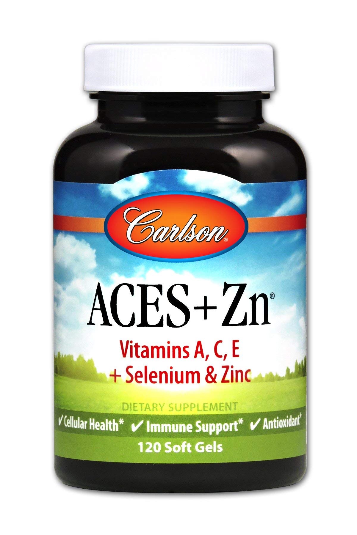 Carlson Labs ACES + Zn Vitamins A, C, E Plus Selenium And Zinc - 120 Softgels