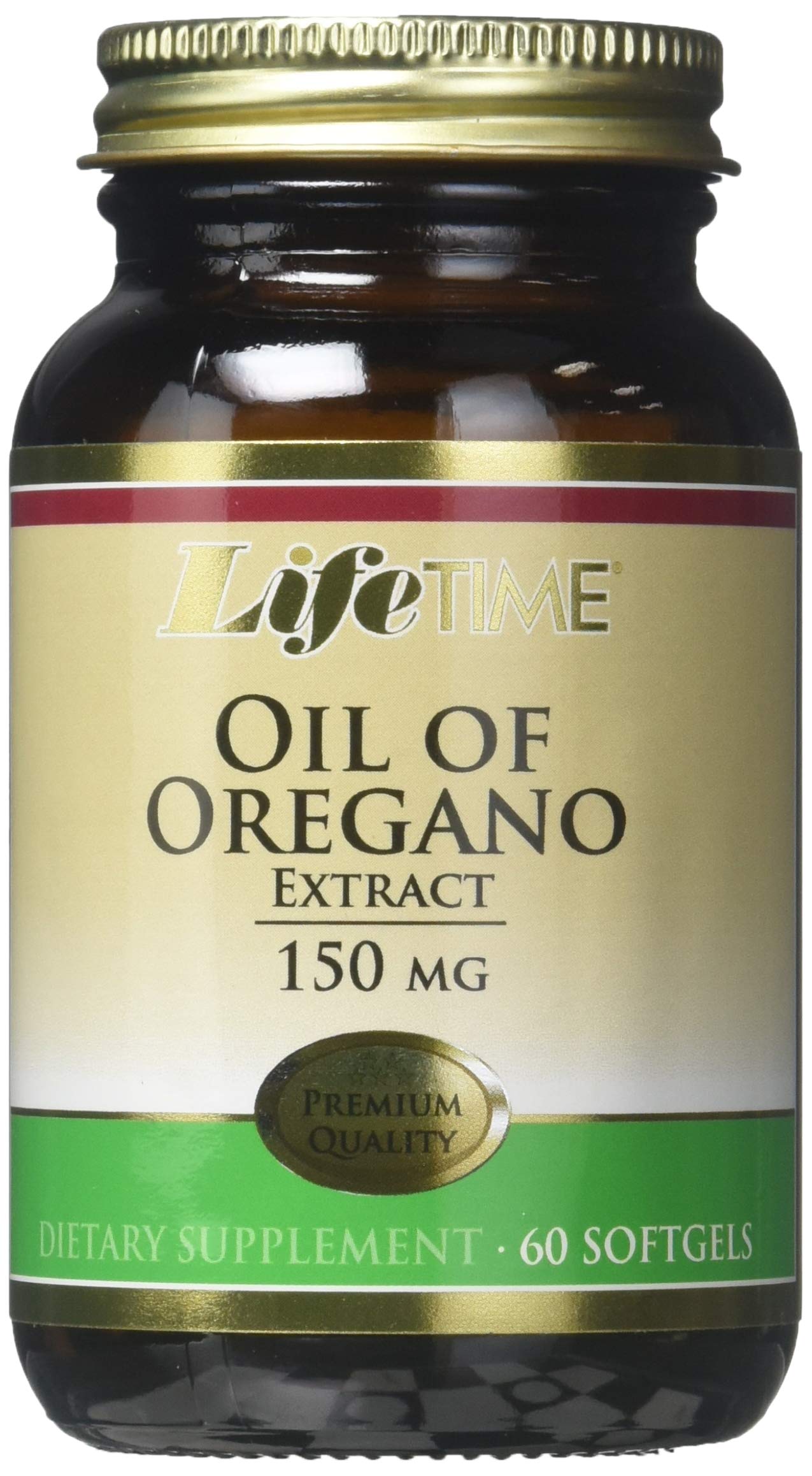 Lifetime Natural Oil Of Oregano Extract, 150 Mg, 60 Softgels, From Vitamins