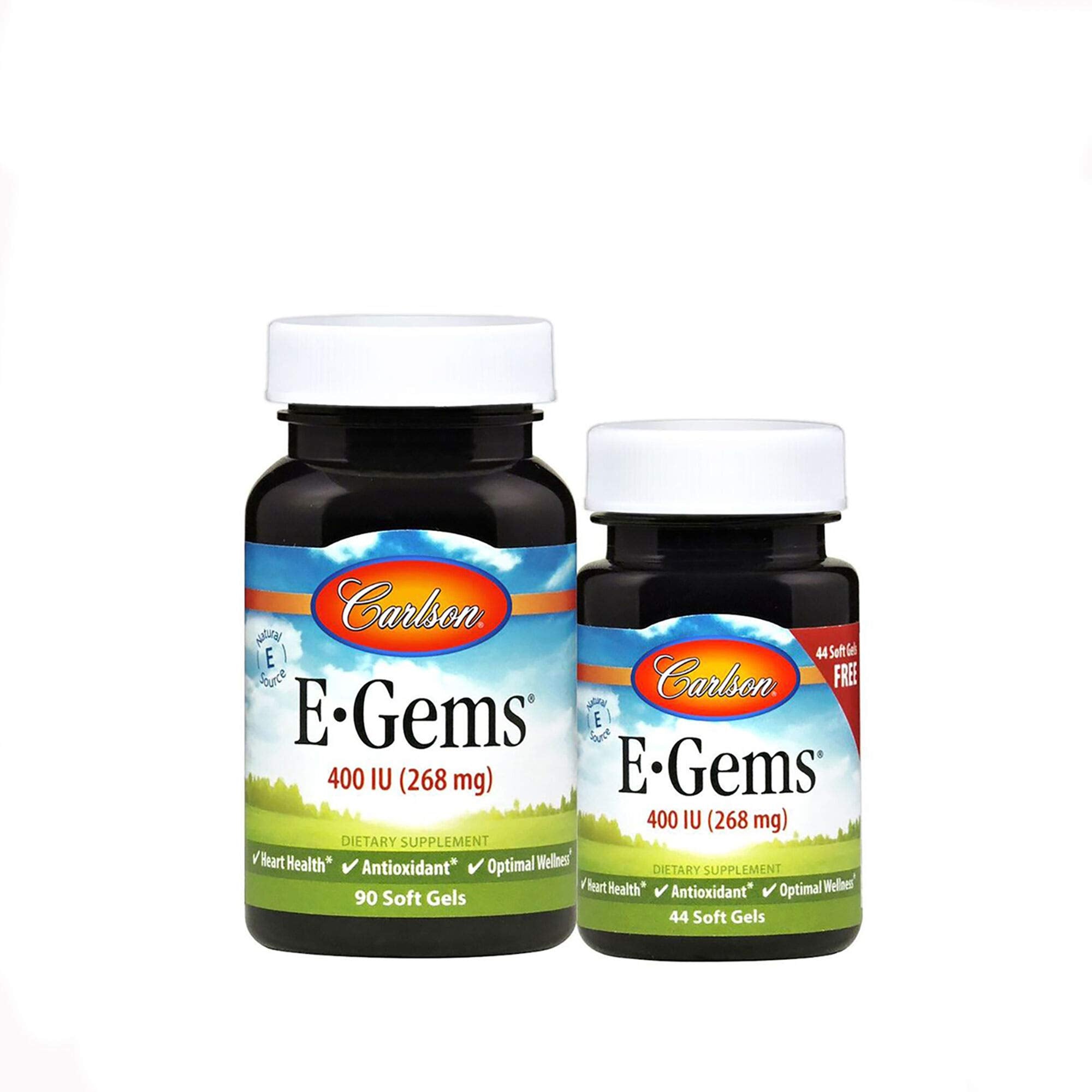 Carlson Labs E Gems, 400 IU, 90 Softgels, From Laboratories