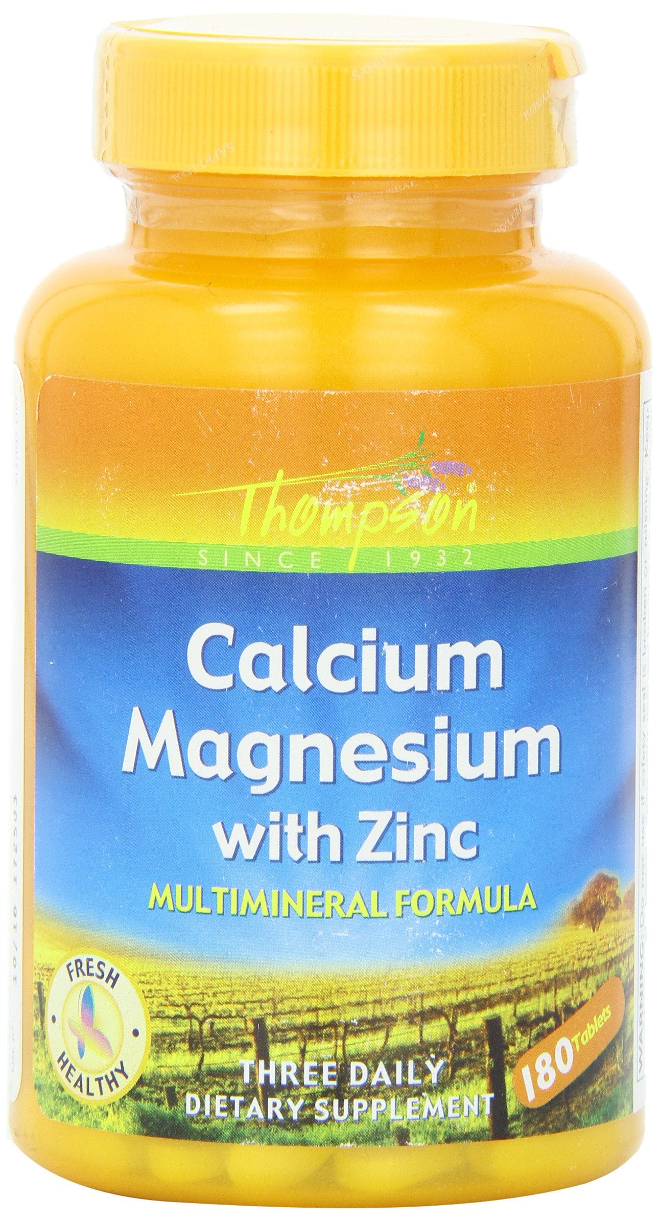 Thompson Calcium Magnesium W/ Zinc, 180 Tablets, From Nutritional