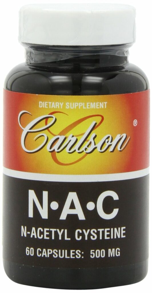Carlson Labs Nac N-Acetyl Cysteine 500mg, 60 Capsules
