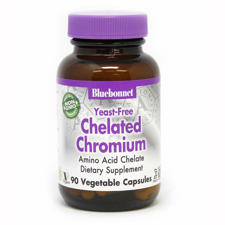 Bluebonnet Nutrition, Yeast-Free Chelated Chromium, 90 Vcaps