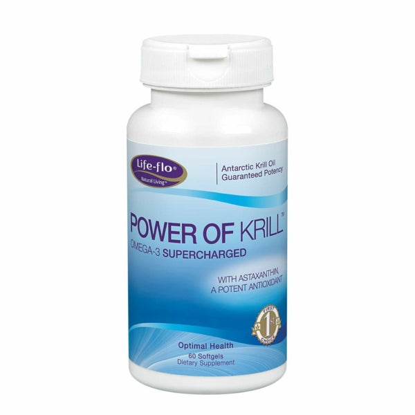Life-Flo Health, Power Of Krill, Omega-3 Supercharged, 60 Softgels