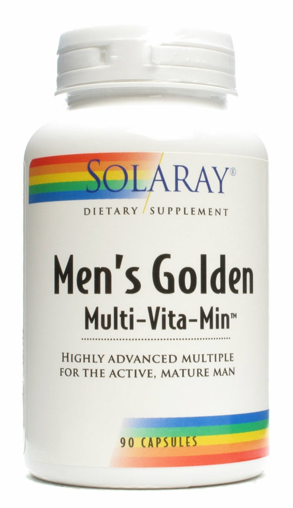 Solaray Men's Golden Multi-Vita-Min, 90 Capsules