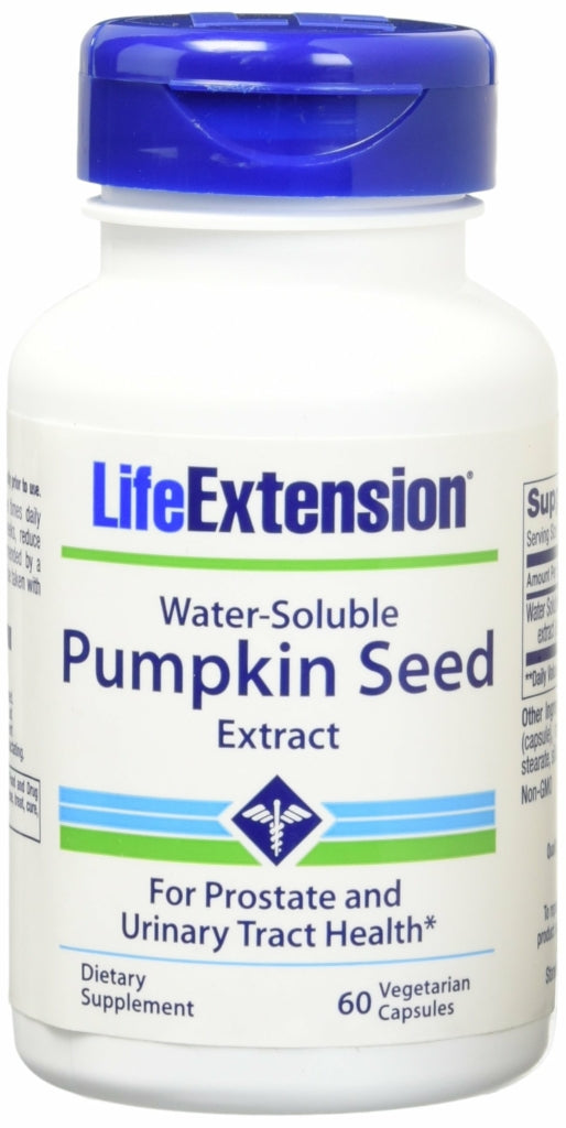 Life Extension Water Soluble Pumpkin Seed Extract 60 Capsules