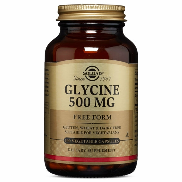 Solgar Glycine 500 Mg, 100 Vegetable Capsules