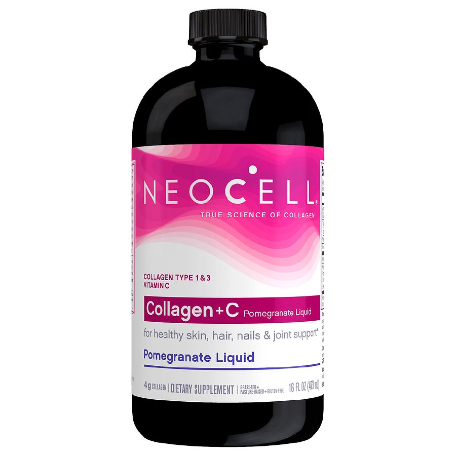 Neocell Collagen Plus C Pomegranate Liquid, 16 Fluid Ounce