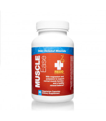Redd Remedies Muscle Ease, Magnesium And Potassium Formula, 60 Capsules Standard Packaging