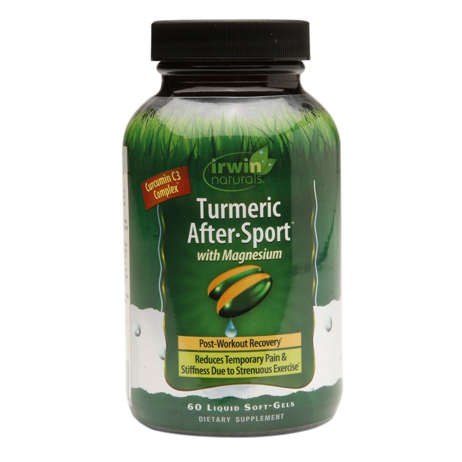 Irwin Naturals Turmeric After-Sport W/ Magnesium By (60 Gel Caps)
