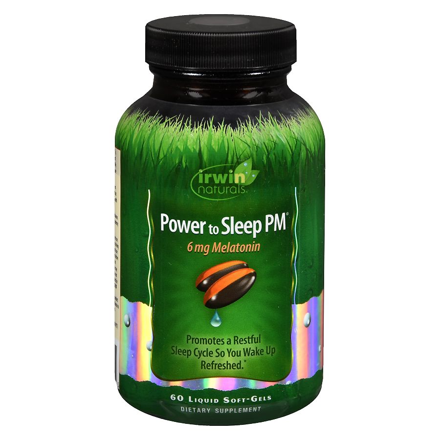 Irwin Naturals Power To Sleep PM Melatonin Dietary Supplement Liquid Soft-Gels - 60ct