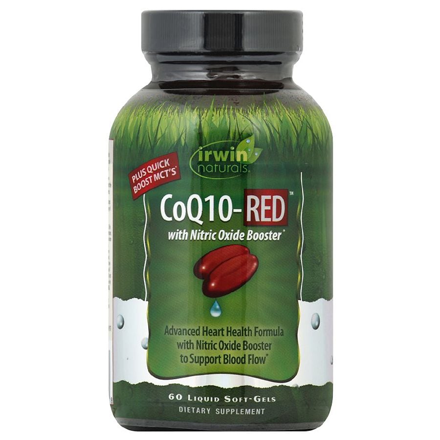 Irwin Naturals CoQ 10-RED With Nitric Oxide Booster