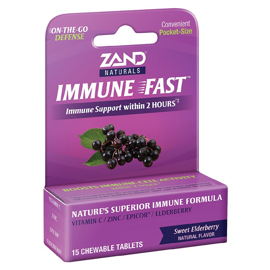 Zand Tablets On-the-Go Defense Sweet Elderberry Immune Fast