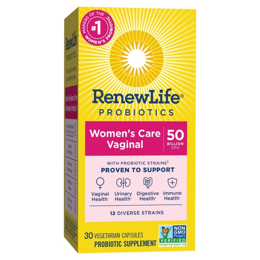 Renew Life Re Ultimate Flora Women's Vaginal Probiotic, 50 Billion CFU, 30 Capsules