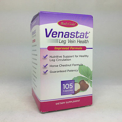 Body Gold Venastat Capsules For Natural Leg Vein Health 105 Caps