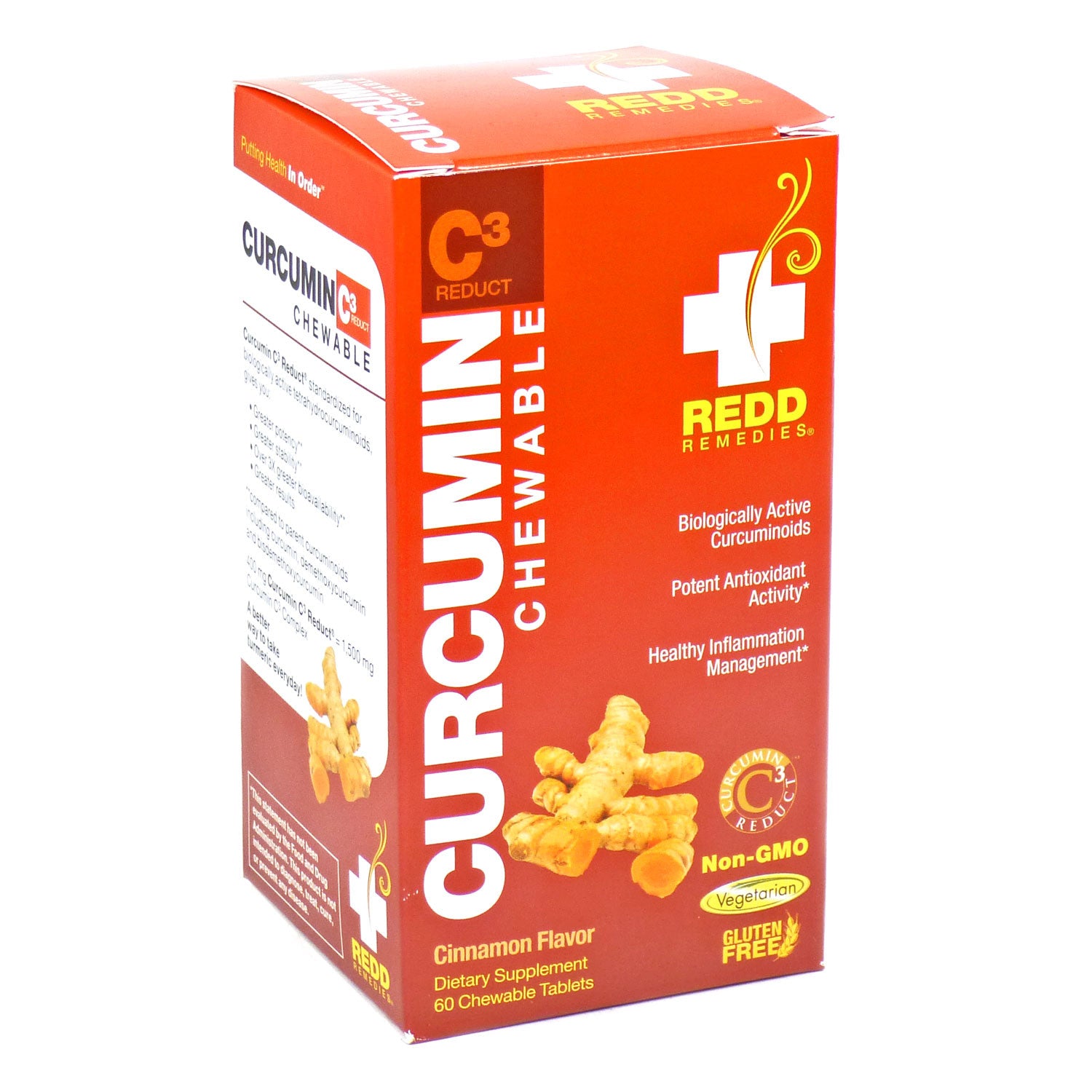 Redd Remedies La Curcumina Canela Masticables De Los Remedios - 60 Tabletas Masticables